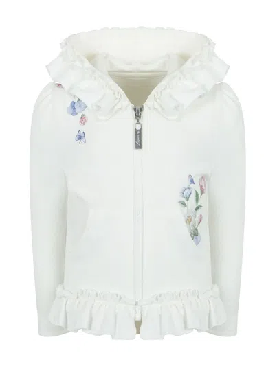 Lapin House Botanical-print Cotton Tracksuit In White