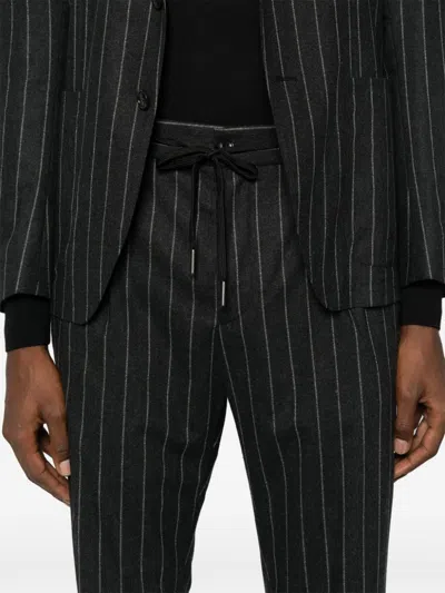 Tagliatore Montecarlo Gessato Largo Nero 90 Lana 5 Cach 3 Ny 2 Ly Dresses Black In Grey