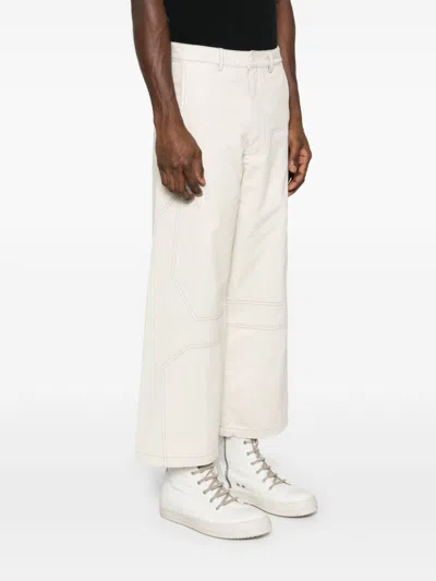 A-cold-wall* Format Wide-leg Trousers In Neutrals