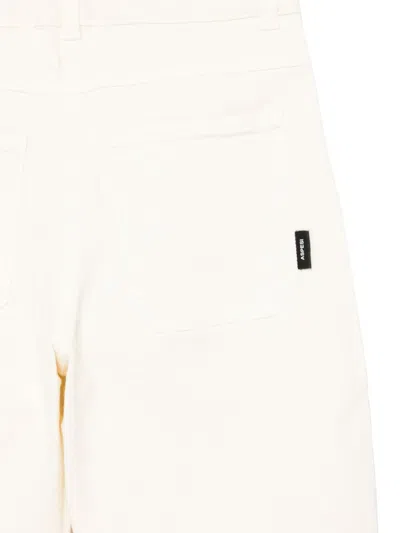 Aspesi Logo-tag Straight Jeans In Neutrals