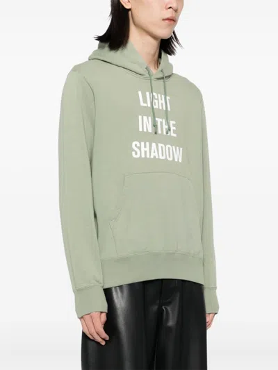 Undercover Slogan-printed Hoodie In Green