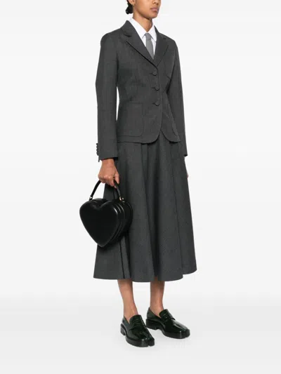 Moschino Heart-shaped Tote Bag In Black