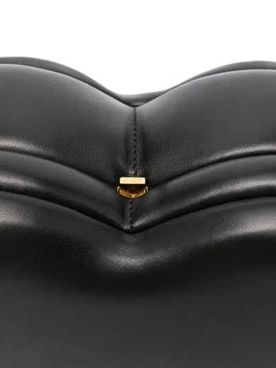 Moschino Heart-shaped Tote Bag In Black