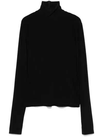 Norma Kamali High-neck Top In Black