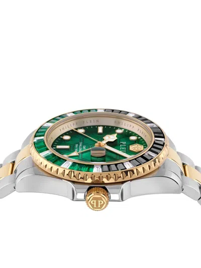 Philipp Plein Gmt-i Challenger Baguettes 44mm In Green