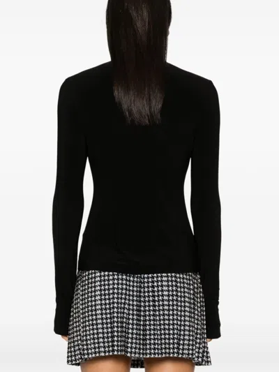 Norma Kamali High-neck Top In Black