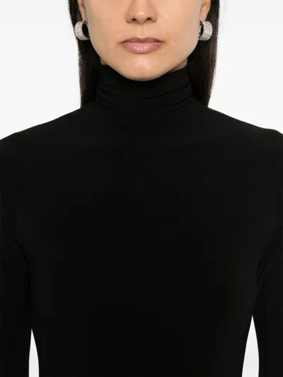 Norma Kamali High-neck Top In Black