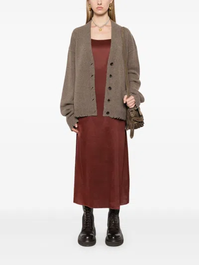 Uma Wang Tavella Midi Dress In Red
