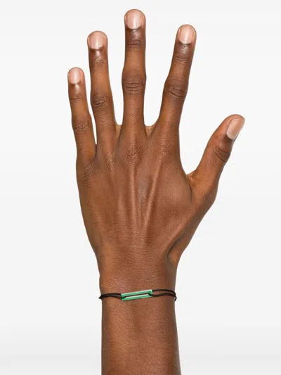 Le Gramme Lacquered Cord Bracelet 1,7g In Green