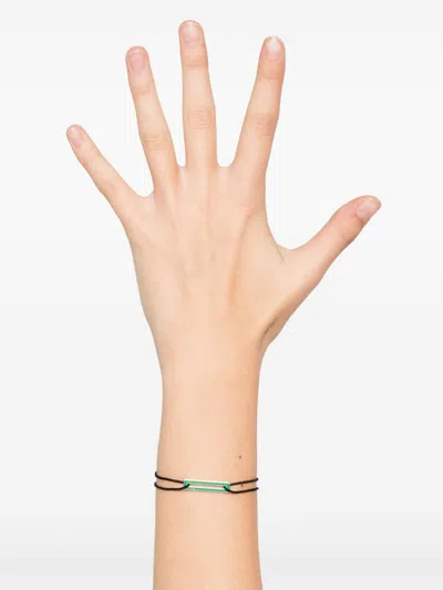 Le Gramme Lacquered Cord Bracelet 1,7g In Green