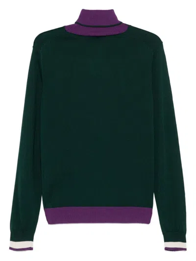 Manuel Ritz Fine-knit Sweater In Green