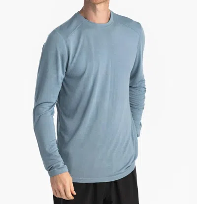 Free Fly Men's Bamboo Lightweight Long Sleeve Top In Blue Fog In Blue