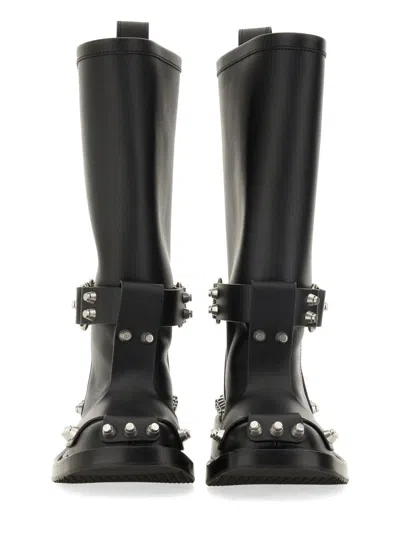 Alexander Wang Dixon Buckle Boot In Leather In Black