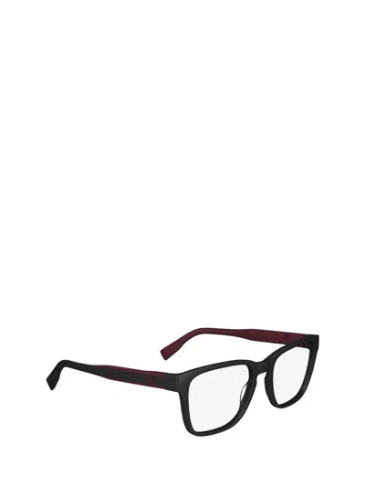 Shop Lacoste Eyeglasses In Matte Black