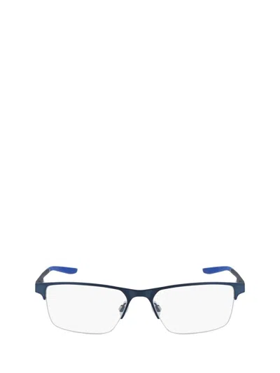 Shop Nike Eyeglasses In Brushed Thunder Blue / Racer