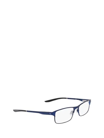 Shop Nike Eyeglasses In Satin Navy / Black