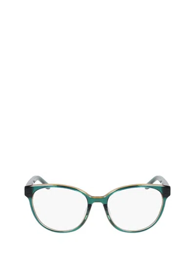 Shop Nike Eyeglasses In Crystal Jade / Bronzine