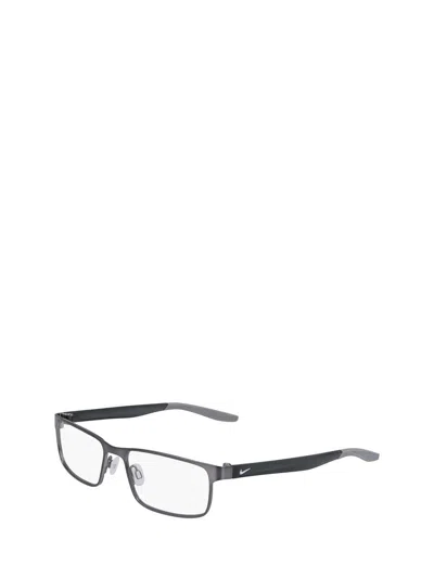 Shop Nike Eyeglasses In Brushed Gunmetal / Wolf Grey