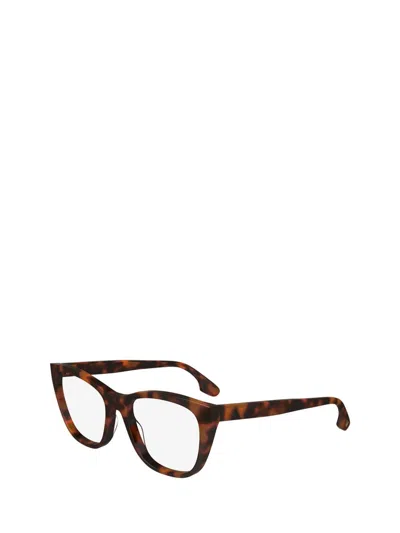 Shop Victoria Beckham Eyeglasses In Tortoise