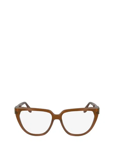 Shop Victoria Beckham Eyeglasses In Brown