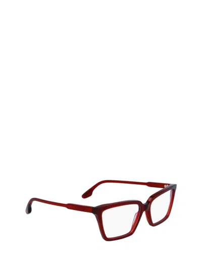 Shop Victoria Beckham Eyeglasses In Red