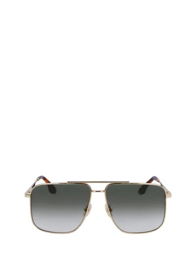 Shop Victoria Beckham Sunglasses In Gold / Khaki