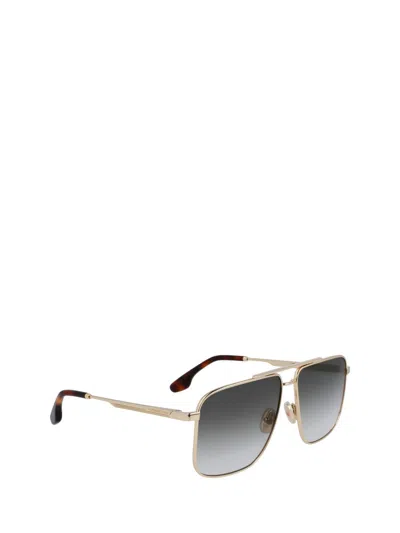 Shop Victoria Beckham Sunglasses In Gold / Khaki