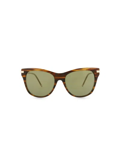 Thom Browne Unisex Tb506 56mm Sunglasses In Walnut Gold