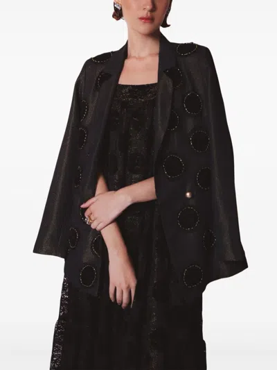Lethicia Bronstein Oversized Maracatu Jacket In Black