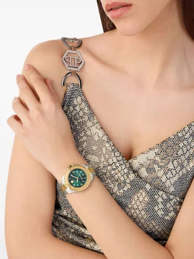 Philipp Plein Plein Heaven Crystal Watch In Green