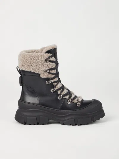 Brunello Cucinelli Panelled Ankle Boots In Black