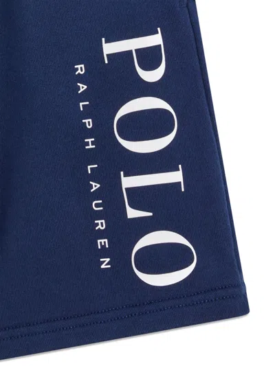 Polo Ralph Lauren Logo Spa Terry Short In Blue