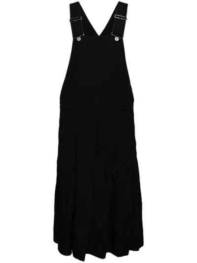 Black Comme Des Garçons Pleated Dress In Black