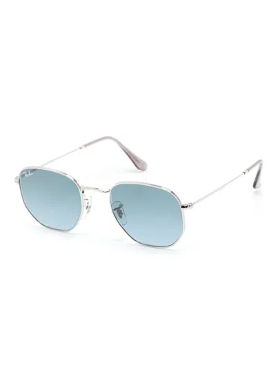 Ray Ban Hexagonal Sunglasses In Grey
