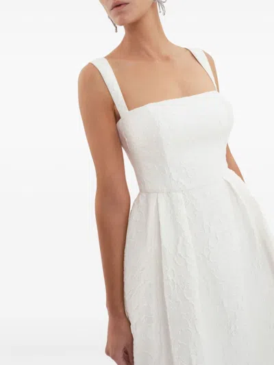 Rebecca Vallance Esther Strap Gown In Neutrals