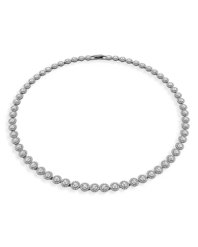 Swarovski Womens Crystal Angelic Rhodium-plated And Crystal Necklace In Silver