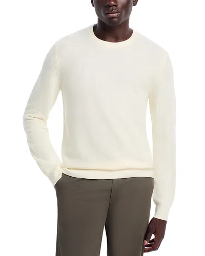 Shop Theory Merino Wool Honeycomb Textured Sweater In Winter White