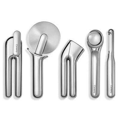 Caraway 6-piece Stainless Steel Kitchen Gadget Set In Silver