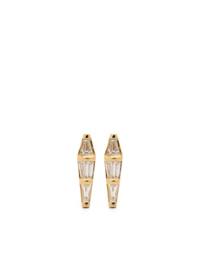 Nikos Koulis 18kt Yellow Gold Spectrum Diamond Earrings In Gold