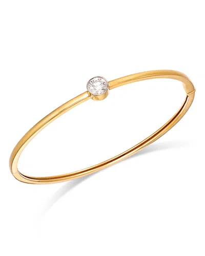 Lumeniri 14k Yellow Gold Lab Grown Diamond Bangle Bracelet In Gold