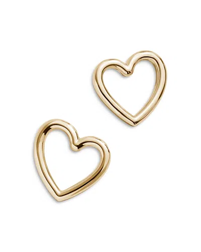 Baublebar Heart Outline Stud Earrings In Gold