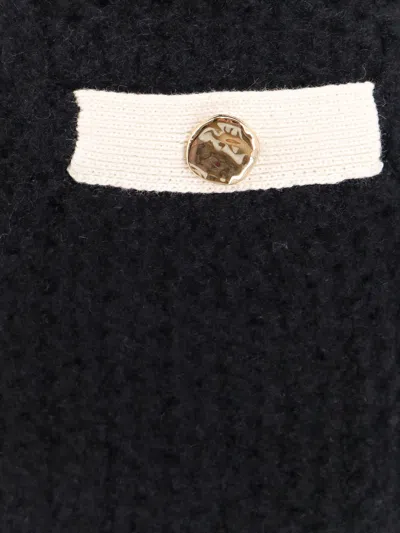 Self-portrait Black Knitted Mini Skirt