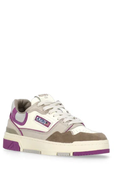Autry Woman Sneakers Purple Size 8 Textile Fibers In Multi