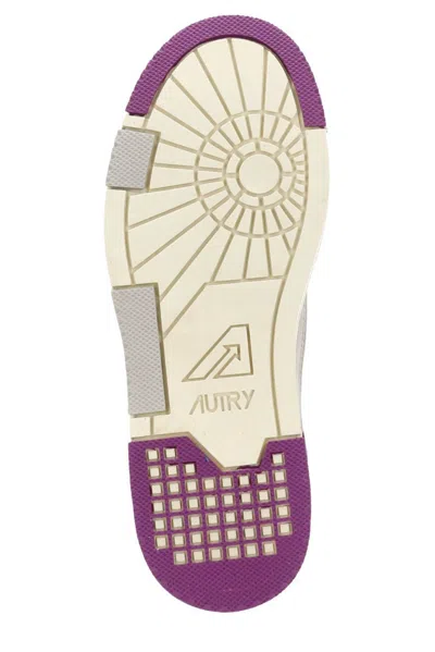 Autry Woman Sneakers Purple Size 8 Textile Fibers In Multi