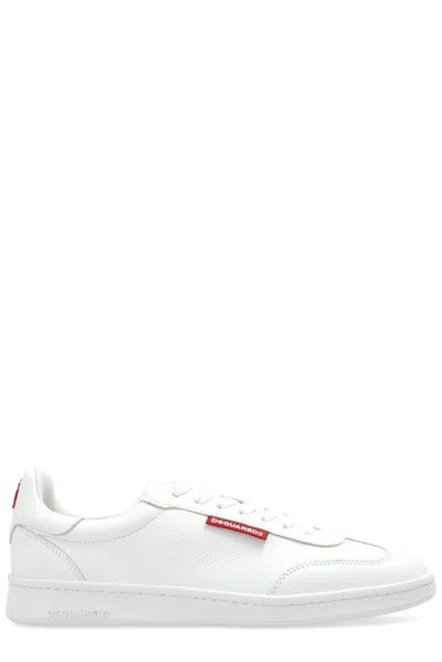 Shop Dsquared2 Boxer Sneakers In White