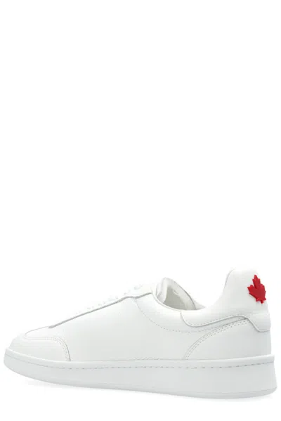 Shop Dsquared2 Boxer Sneakers In White