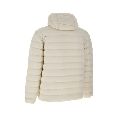 Shop Herno Hooded Quilted Zip-up Down Jacket In White