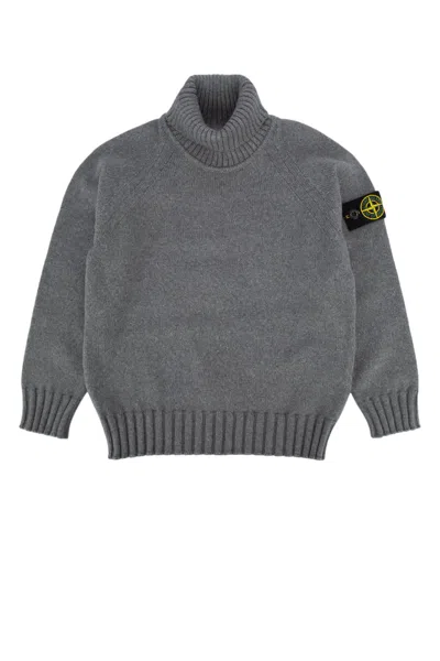 Stone Island Maglia In Melangedarkgrey