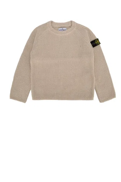Stone Island Junior Maglia In Naturalbeige