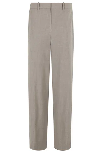 Shop Theory Straight-leg Pants In Grey